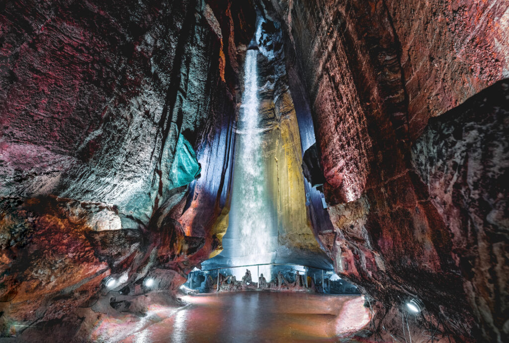 Ruby Falls waterfall