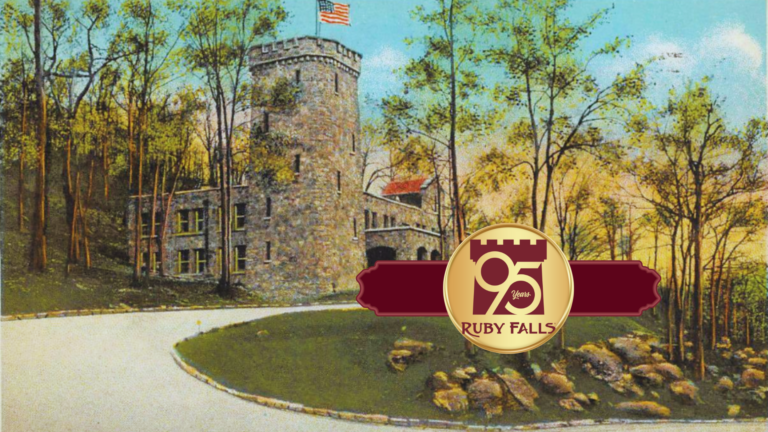 Vintage Ruby Falls postcard