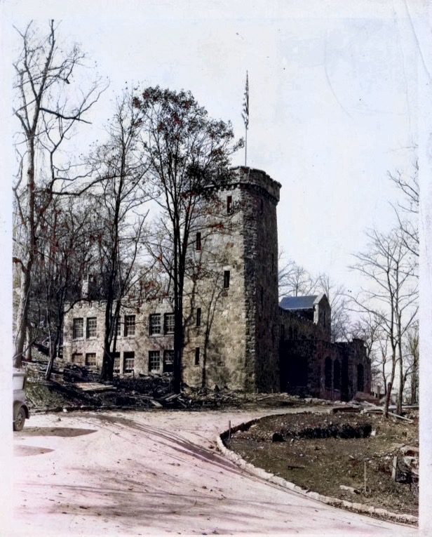 Colorized 1929 Castle Photo at Ruby Falls