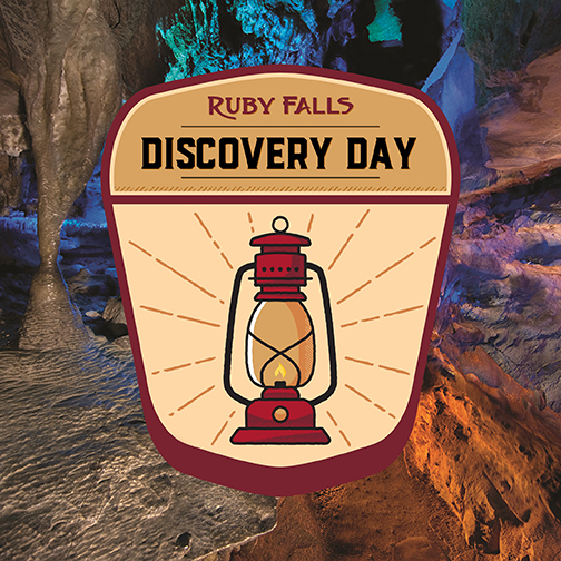 Ruby Falls Discovery Day badge