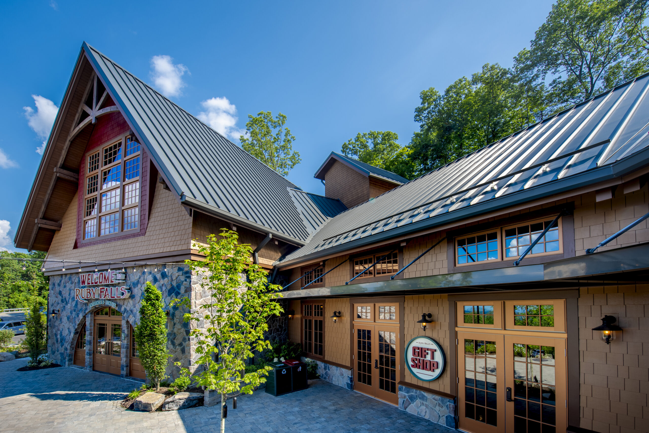 Ruby Falls newly renovated building