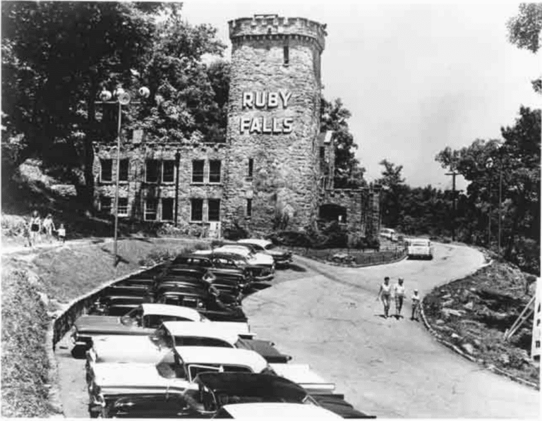 Limestone castle at Ruby Falls